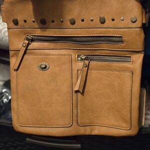 Tan Leather Men's Bag